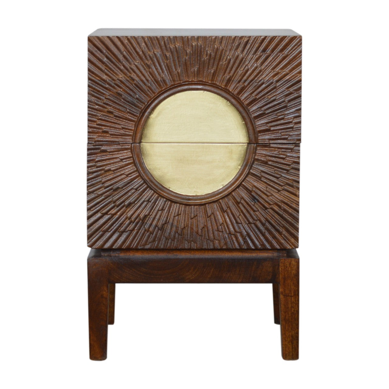 Mango Wood Chestnut Bedside - Spartan Collection