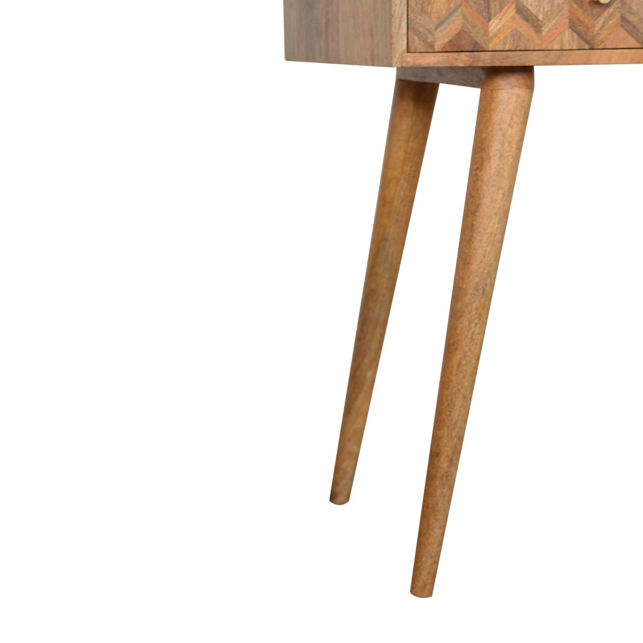 Two Drawer Assorted Oak-ish Console Table