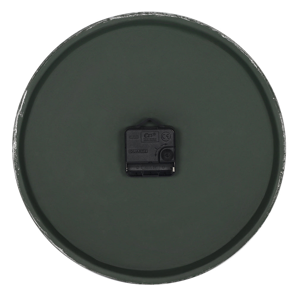 Silver Effect Terracotta Moon Shadows Clock