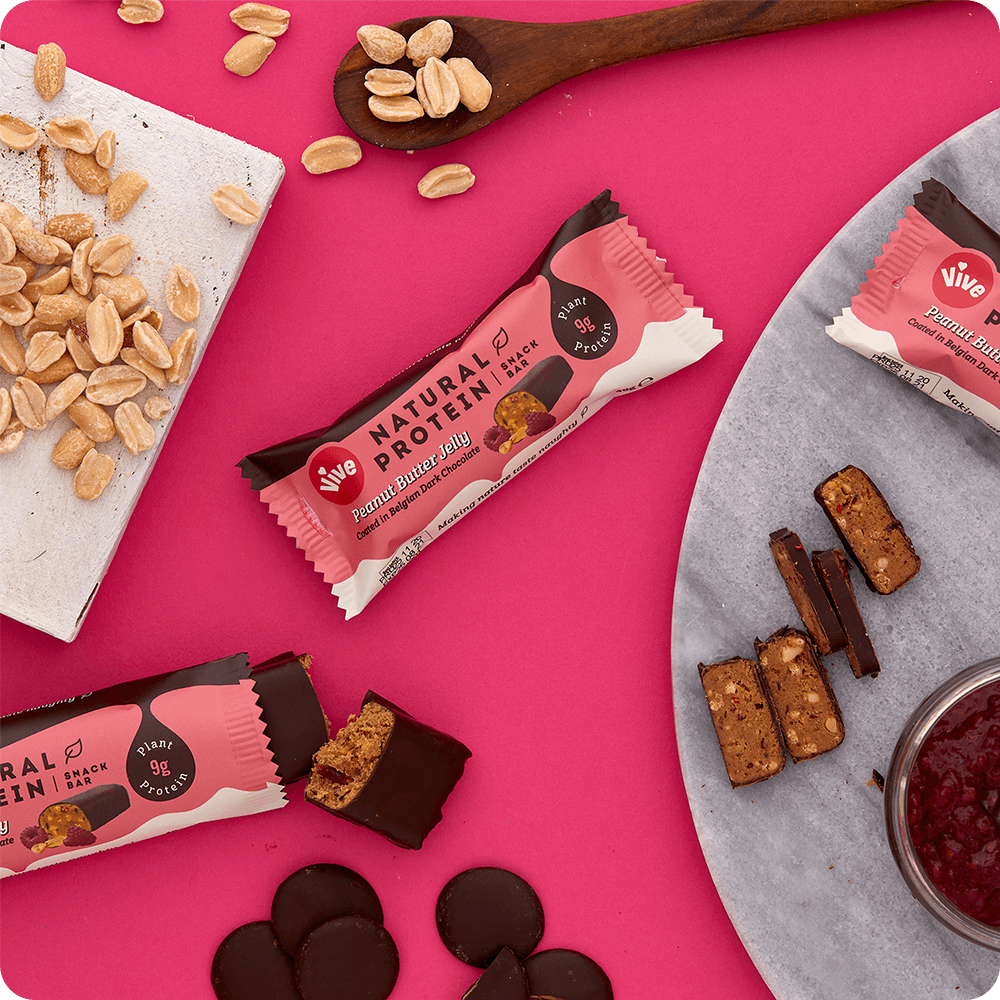 Vive Peanut Butter Jelly Natural Protein Snack Bar (12x49g)