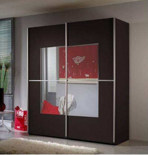 Large Sliding Door Wardrobe Wenge