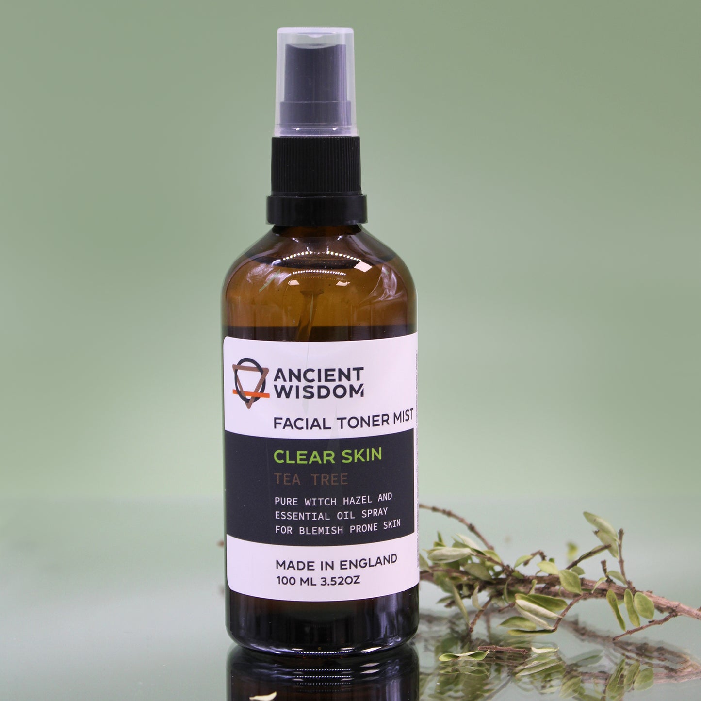 Witch Hazel with Tea Tree 100ml 100ml Facial Toner Mist - Clear Skin