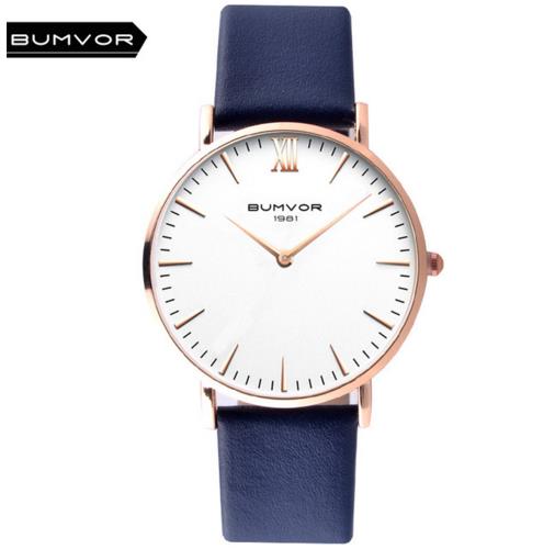 BUMVOR Watches Women Fashion Watch 2018 Unisex Watches Rose Gold Silver Lady Clock Men Relogio Masculino Horloge Orologi Donna