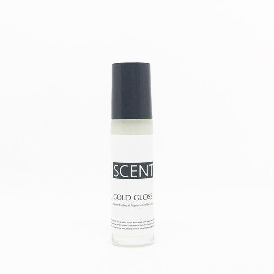 GOLD GLOSS - | Vanilla, Honeysuckle, Fruit , Musk and Amber | High Quality Scent Perfume Oil | Royal Golden Dust Oil