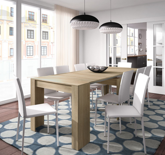 Extending Dining Table Oak Effect