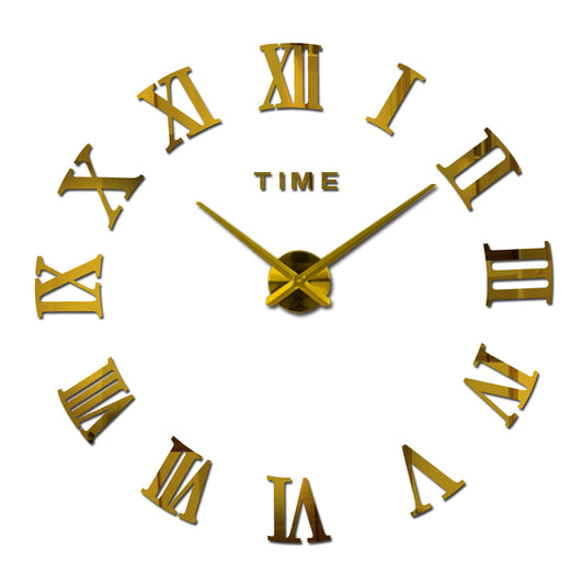 New creative large Acrylic mirror wall clock
