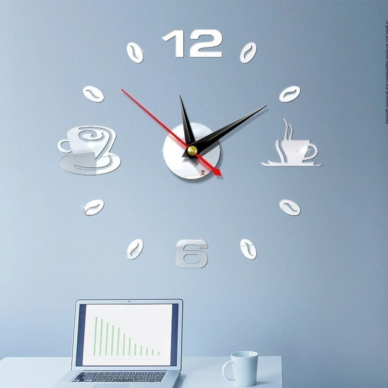 Mini Home Self Adhesive Hanging Wall Clock