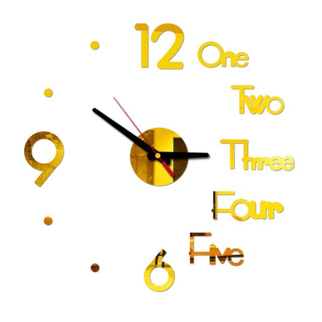 Mini Home Self Adhesive Hanging Wall Clock