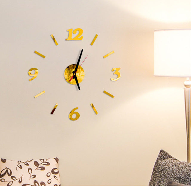 Mini Home Self Adhesive Hanging Wall Clock