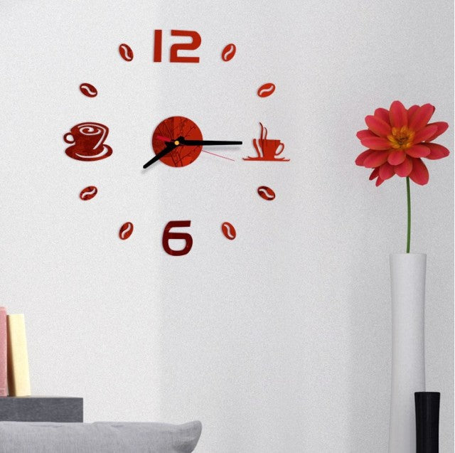 Mini Home Self Adhesive Hanging Wall Clock