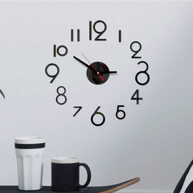 Mini Home Self Adhesive Hanging Wall Clock