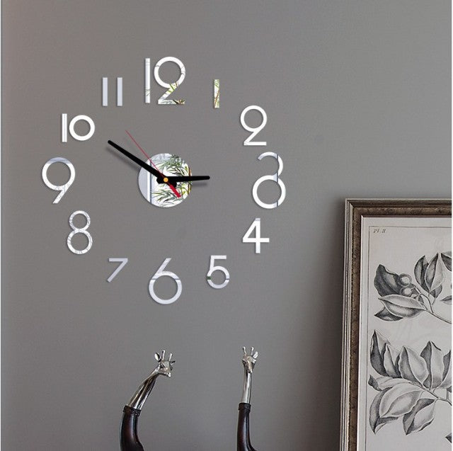 Mini Home Self Adhesive Hanging Wall Clock