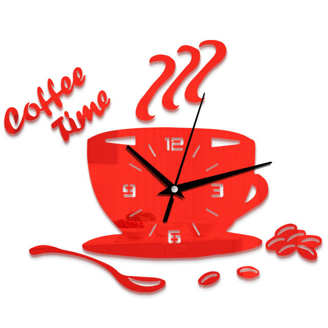 Mini Home Self Adhesive Hanging Wall Clock