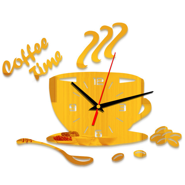 Mini Home Self Adhesive Hanging Wall Clock