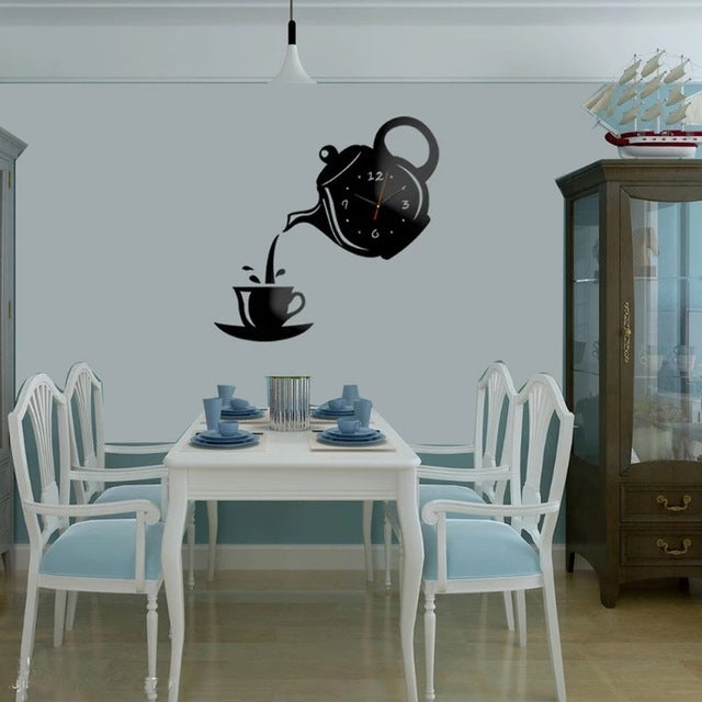 Mini Home Self Adhesive Hanging Wall Clock