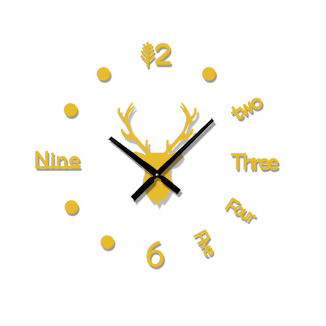 Mini Home Self Adhesive Hanging Wall Clock