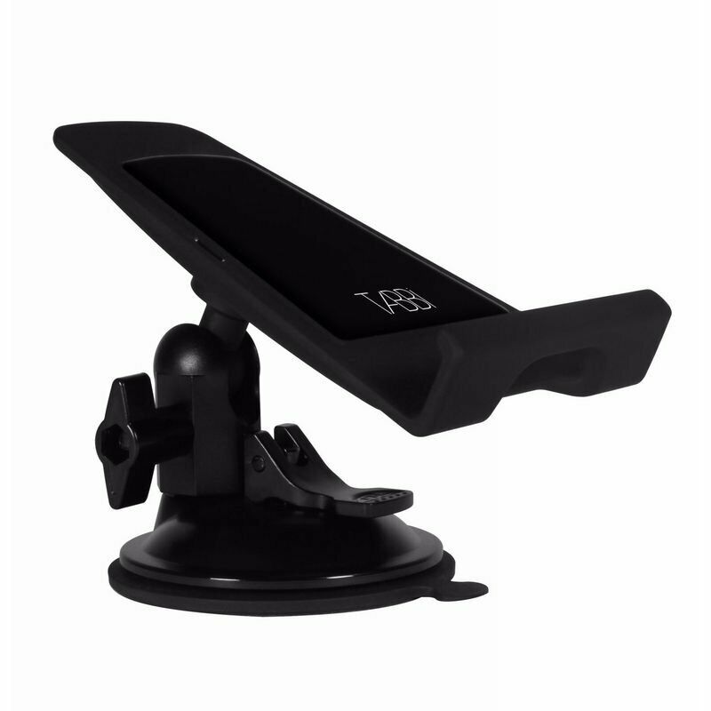 Tabbi White / Black Tablet & Mobile Phone Mount Windscreen Holder