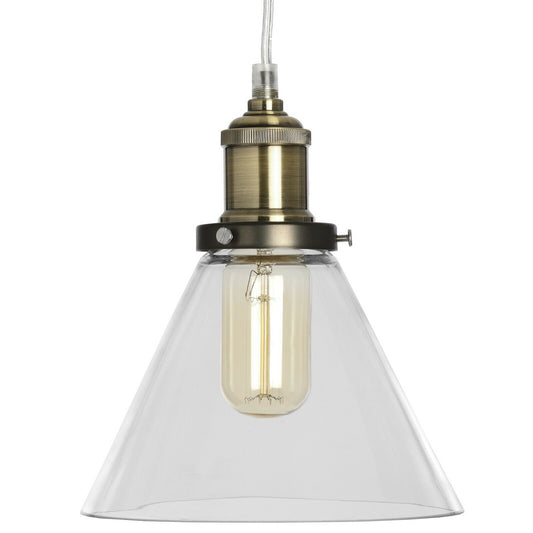 Glass Cone Pendant Lamp Ceiling lighting Home Decoration