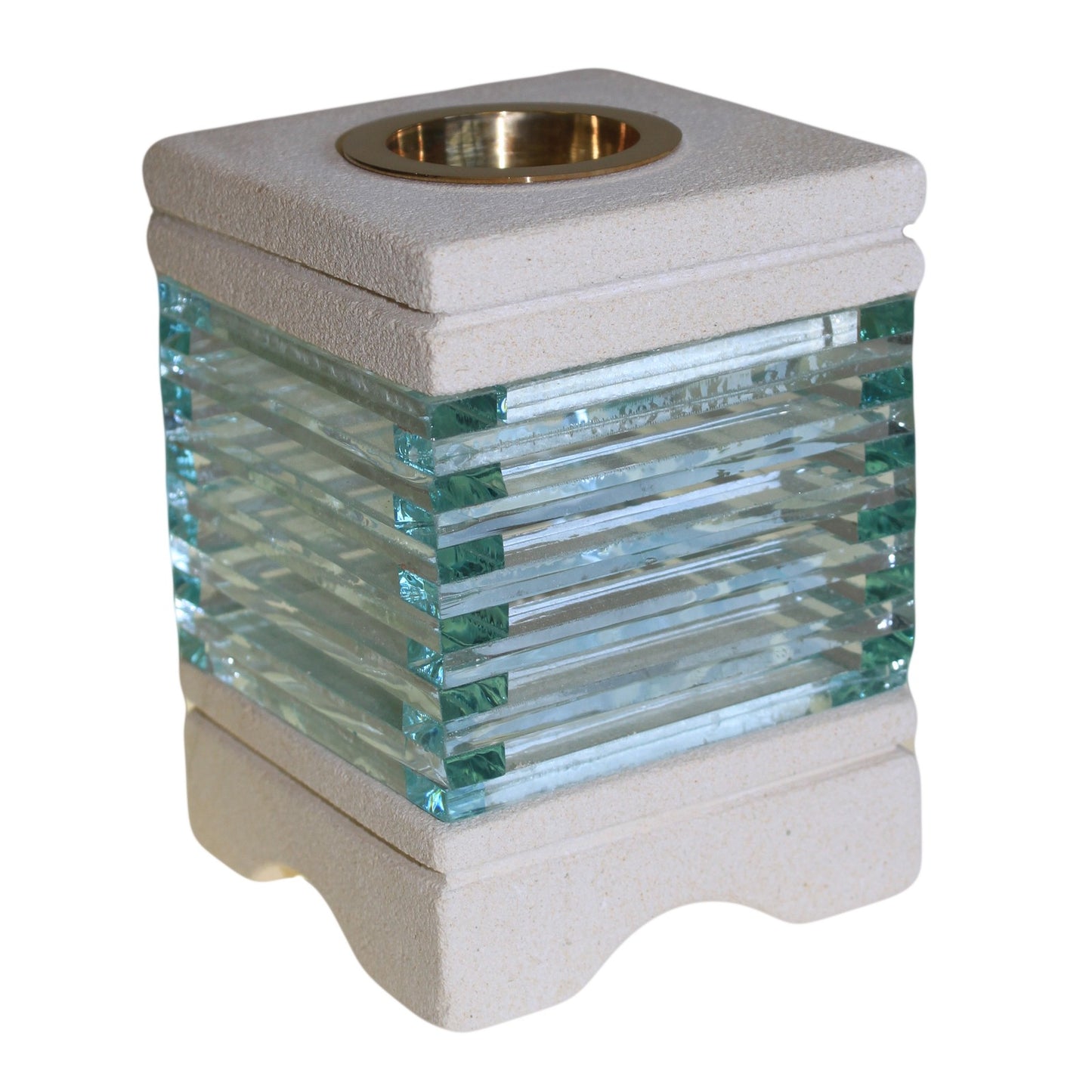 SandStone Oil Burner - Square Glass Brick