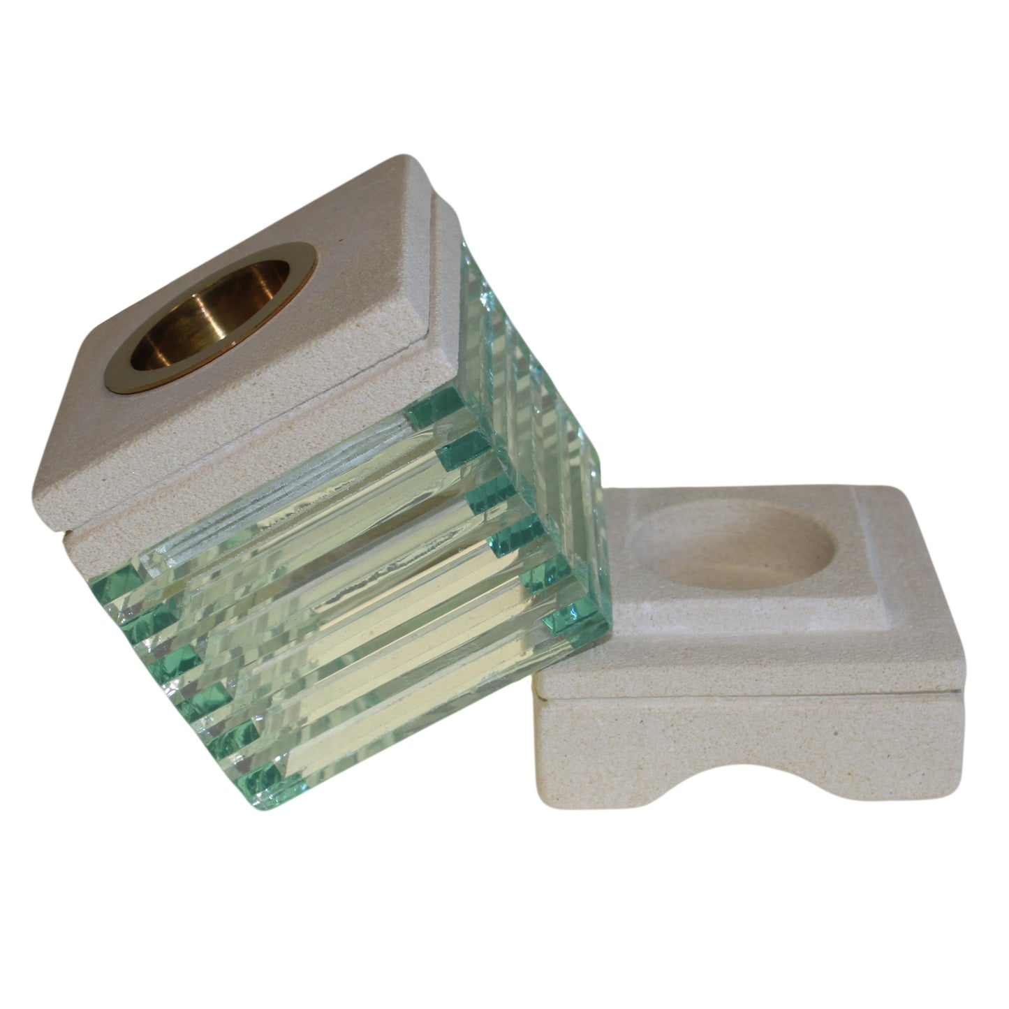 SandStone Oil Burner - Square Glass Brick