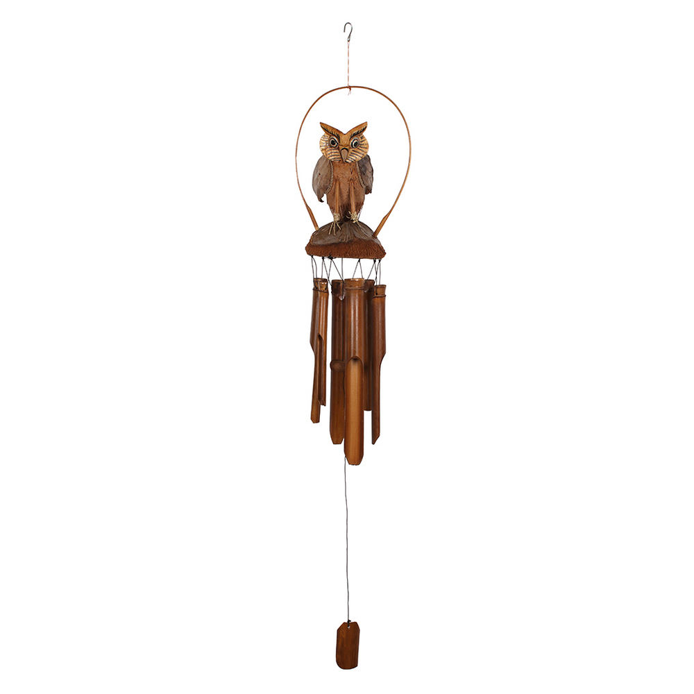 Owl Bamboo Windchime