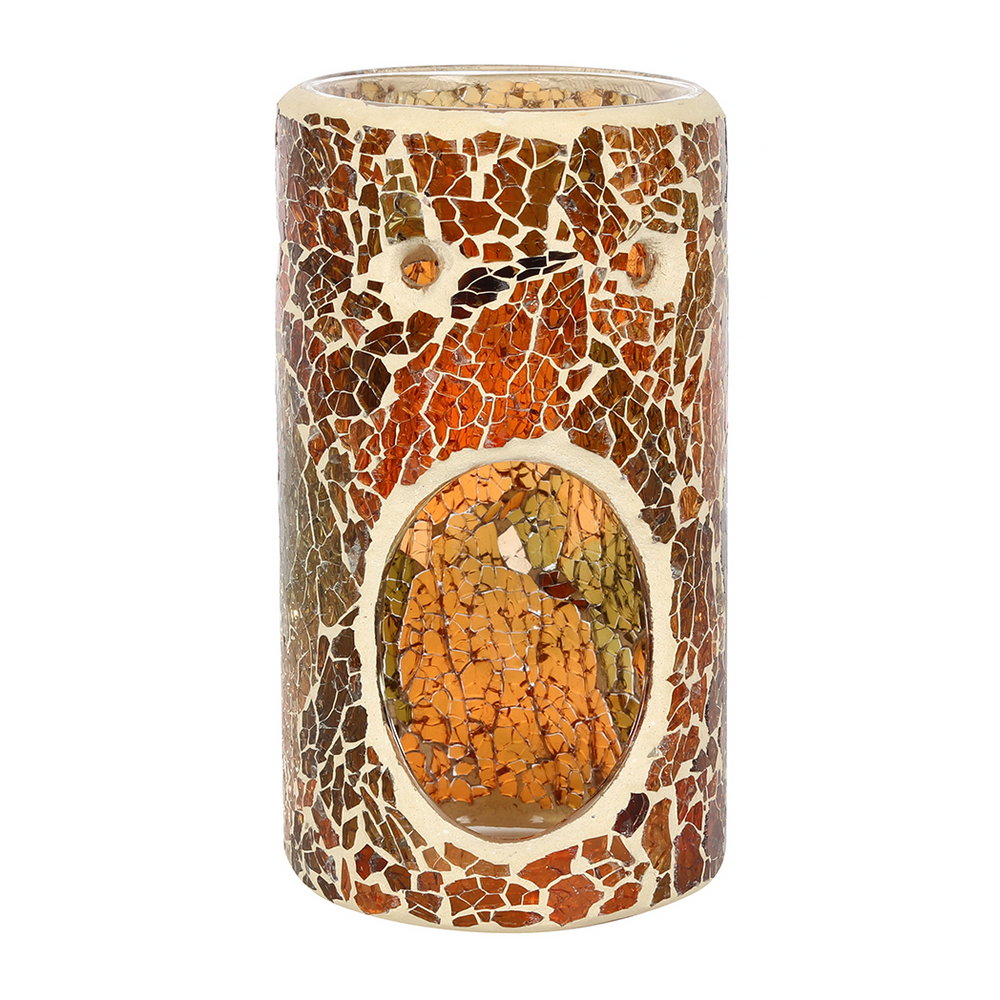 Pillar Brown Crackle Oil Burner